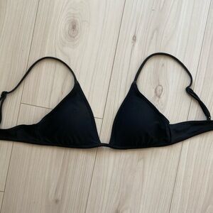 Aerie Black Triangle Bikini Top